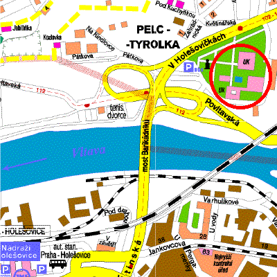 map Capus Troja